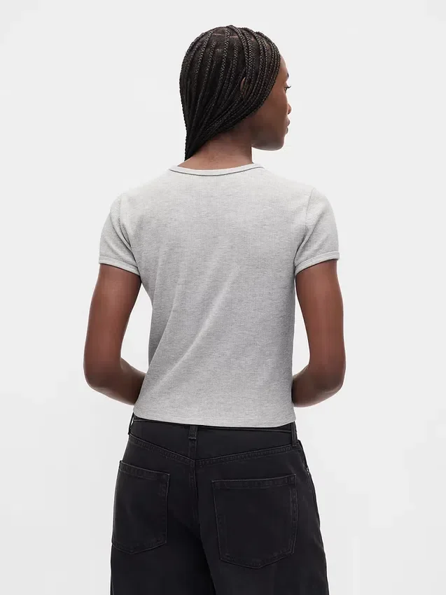 Camiseta de bebé con tejido de pan de miel
