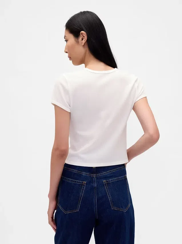 Camiseta de bebé con tejido de pan de miel