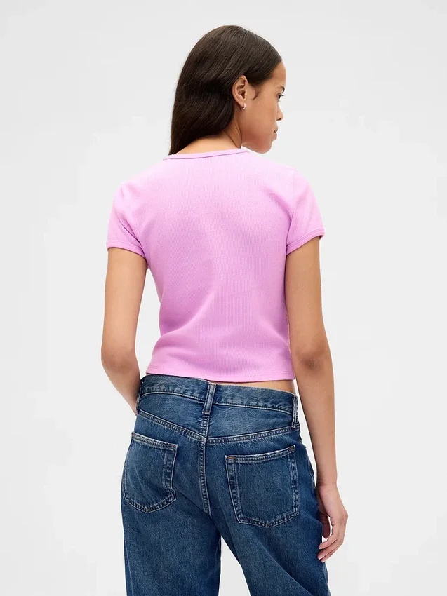 Camiseta de bebé con tejido de pan de miel
