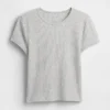 Camiseta de bebé con tejido de pan de miel