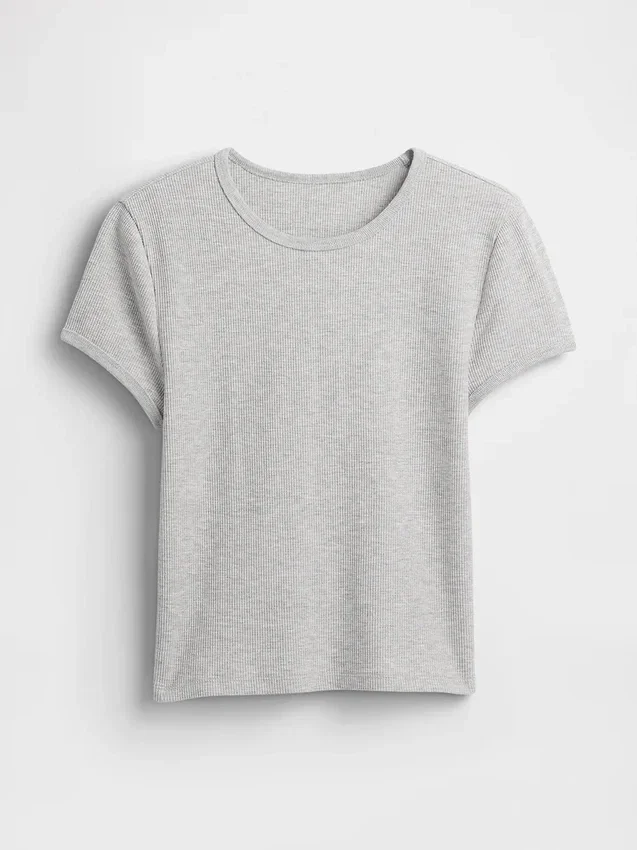 Camiseta de bebé con tejido de pan de miel