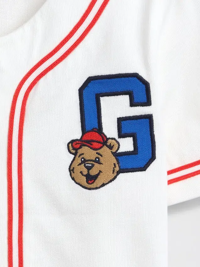Camiseta de béisbol con el logotipo del oso Brannan para bebés y niños