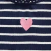 Camiseta de canalé con estampado bordado para bebés y niños