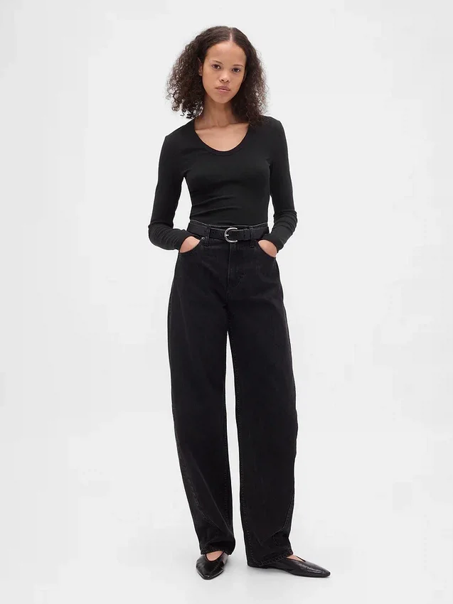 Camiseta de canalé moderna