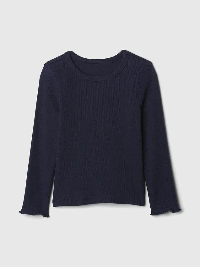 Camiseta de canalé para bebés y niños pequeños, combinable