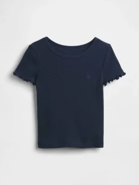 Camiseta de canalé para bebés y niños pequeños, combinable