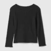 Camiseta de canalé para bebés y niños pequeños, combinable