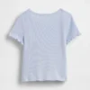 Camiseta de canalé para bebés y niños pequeños, combinable