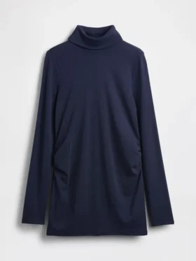 Camiseta de cuello alto premamá moderna