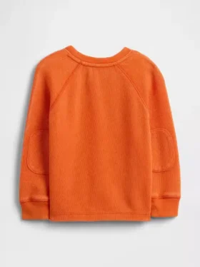Camiseta de cuello redondo con textura para bebés y niños