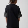 Camiseta de jersey con estampado oversize de malla para niños