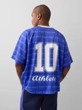 Camiseta de jersey con logotipo oversize de GAP × Awake Ny