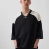 Camiseta de jersey con logotipo oversize de Ouigap