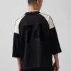 Camiseta de jersey con logotipo oversize de Ouigap