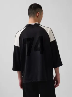 Camiseta de jersey con logotipo oversize de Ouigap