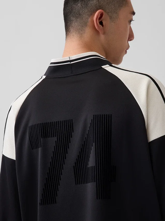 Camiseta de jersey con logotipo oversize de Ouigap