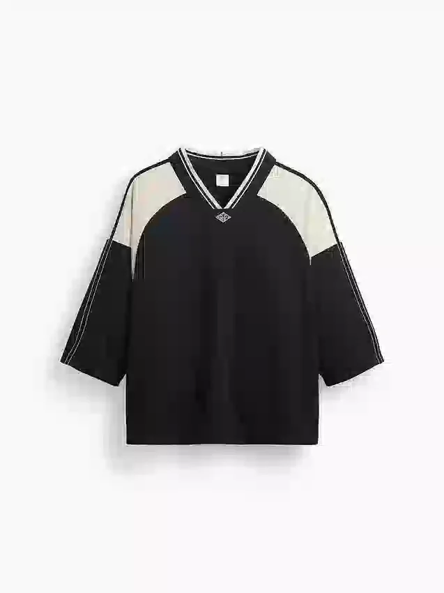 Camiseta de jersey con logotipo oversize de Ouigap