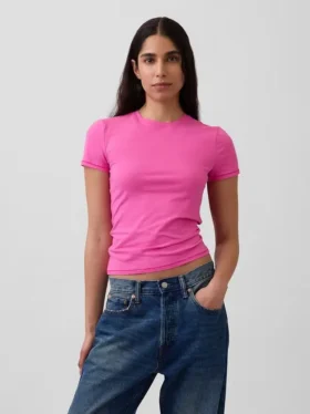 Camiseta de jersey de punto tupido