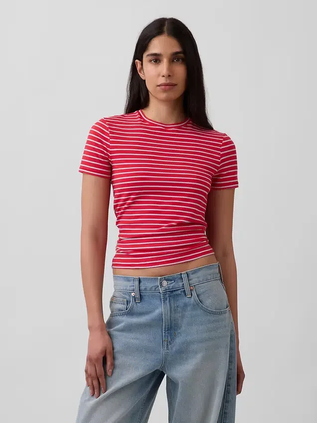 Camiseta de jersey de punto tupido