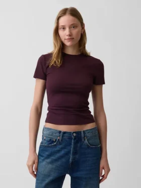 Camiseta de jersey de punto tupido