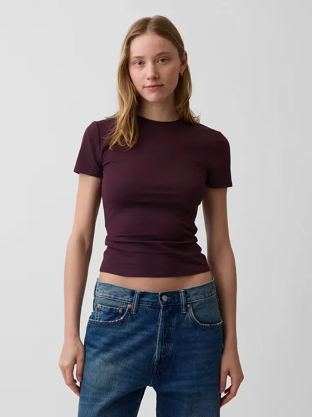 Camiseta de jersey de punto tupido