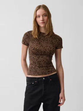Camiseta de jersey de punto tupido