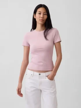 Camiseta de jersey de punto tupido