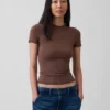 Camiseta de jersey de punto tupido