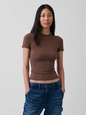 Camiseta de jersey de punto tupido