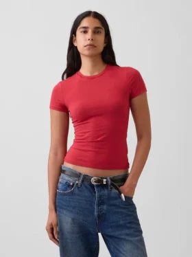 Camiseta de jersey de punto tupido