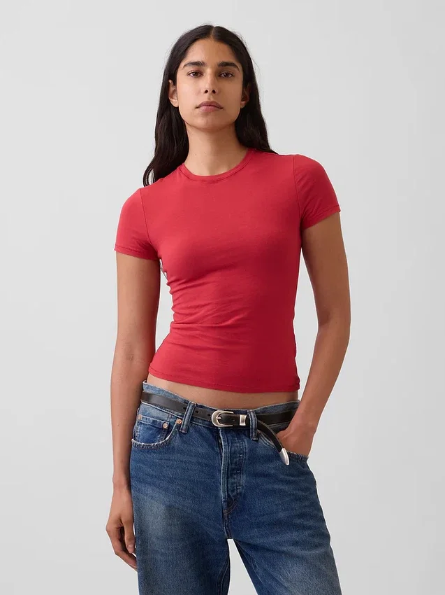 Camiseta de jersey de punto tupido