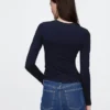 Camiseta de jersey de punto tupido