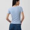 Camiseta de jersey de punto tupido