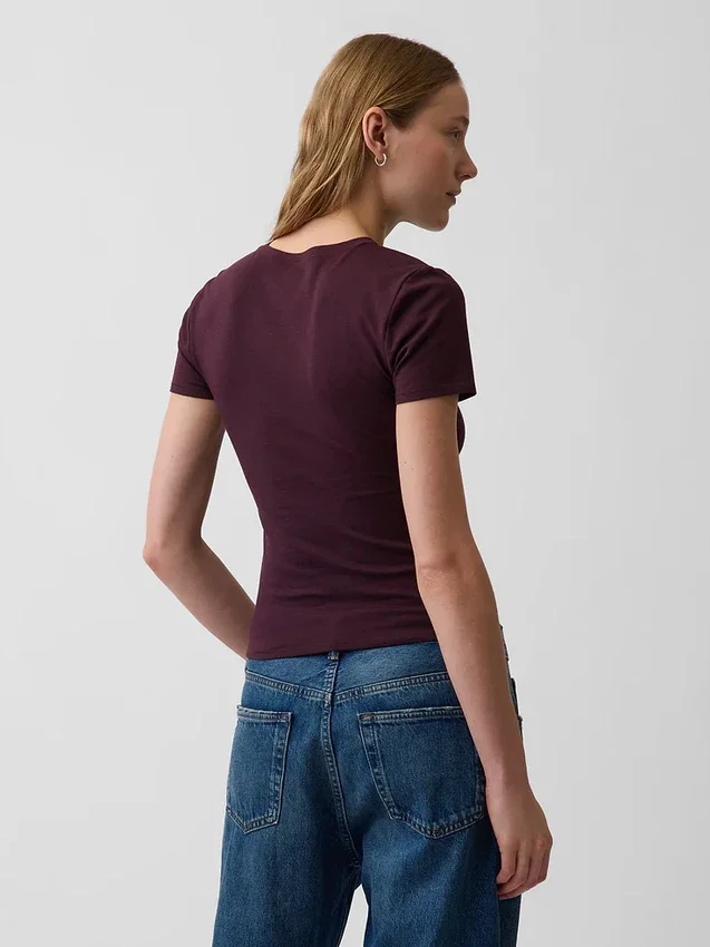 Camiseta de jersey de punto tupido