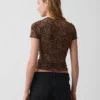 Camiseta de jersey de punto tupido