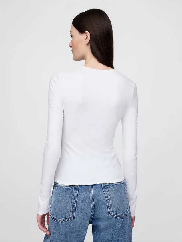 Camiseta de jersey de punto tupido