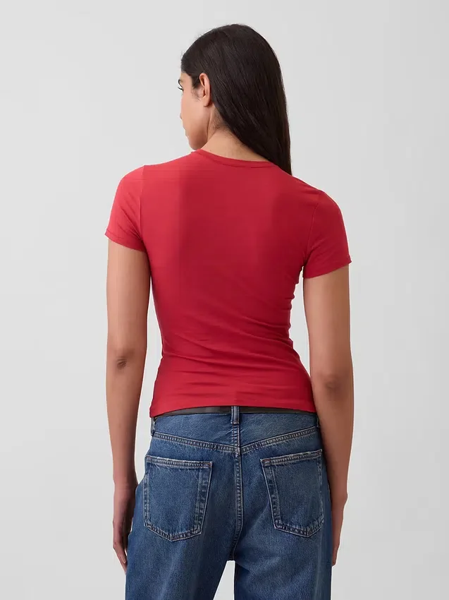 Camiseta de jersey de punto tupido