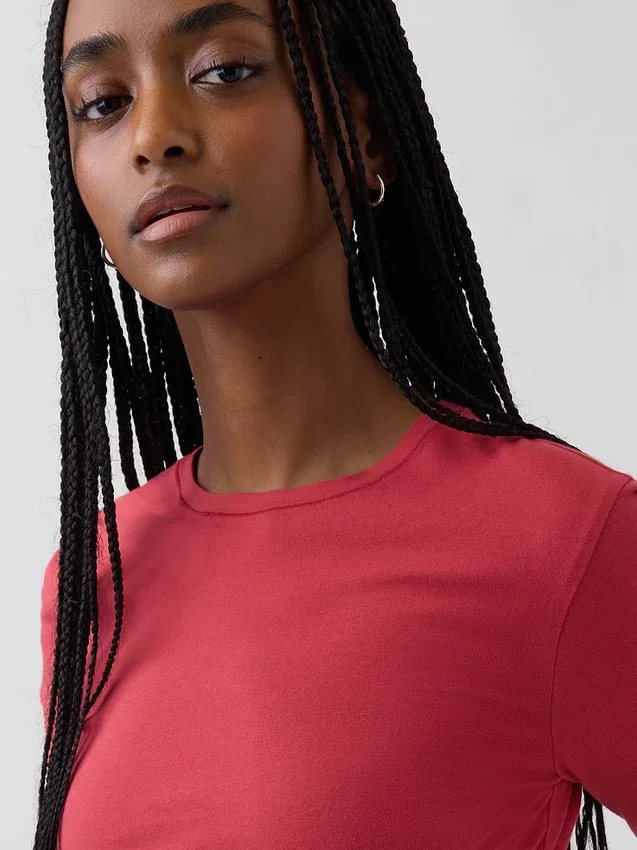 Camiseta de jersey de punto tupido