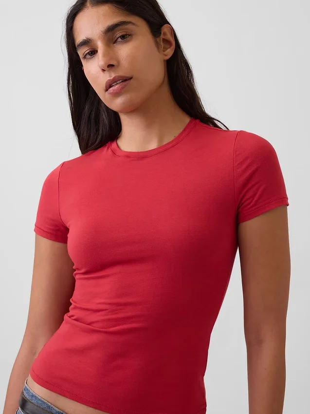 Camiseta de jersey de punto tupido