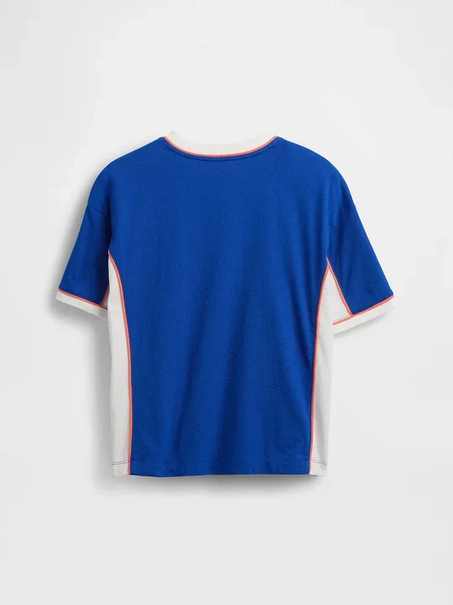 Camiseta de jersey oversize para niños
