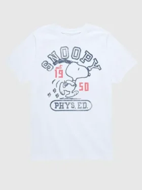 Camiseta de manga corta «Snoopy Phys Ed» de Peanuts para niños
