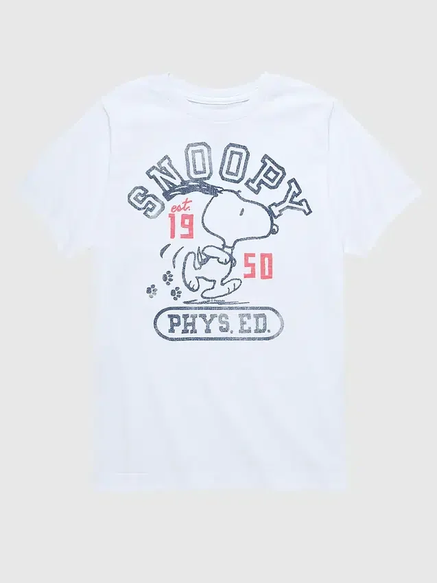 Camiseta de manga corta «Snoopy Phys Ed» de Peanuts para niños