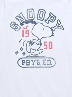 Camiseta de manga corta «Snoopy Phys Ed» de Peanuts para niños