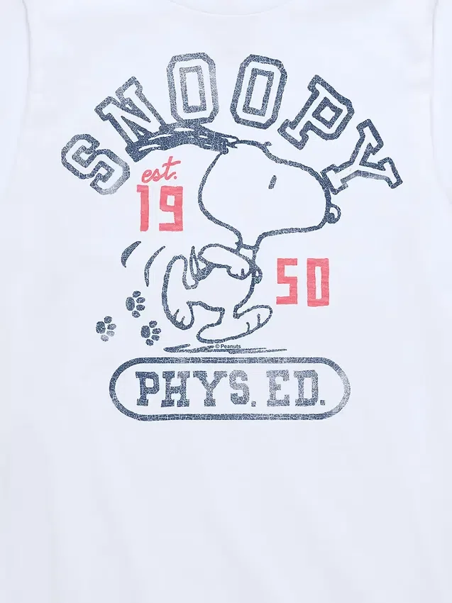 Camiseta de manga corta «Snoopy Phys Ed» de Peanuts para niños