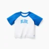 Camiseta de manga raglán «Get Blue» para bebés y niños