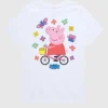 Camiseta de pantalón corto para niños pequeños de Peppa Pig con diseño «Bike Butterflies»