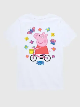 Camiseta de pantalón corto para niños pequeños de Peppa Pig con diseño «Bike Butterflies»