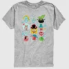 Camiseta de pantalones cortos para niños «The SpongeBob Movie: En busca de Squarepants» con estampado de cuadrícula