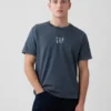 Camiseta de peso grueso con logo y corte holgado