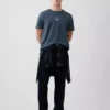 Camiseta de peso grueso con logo y corte holgado